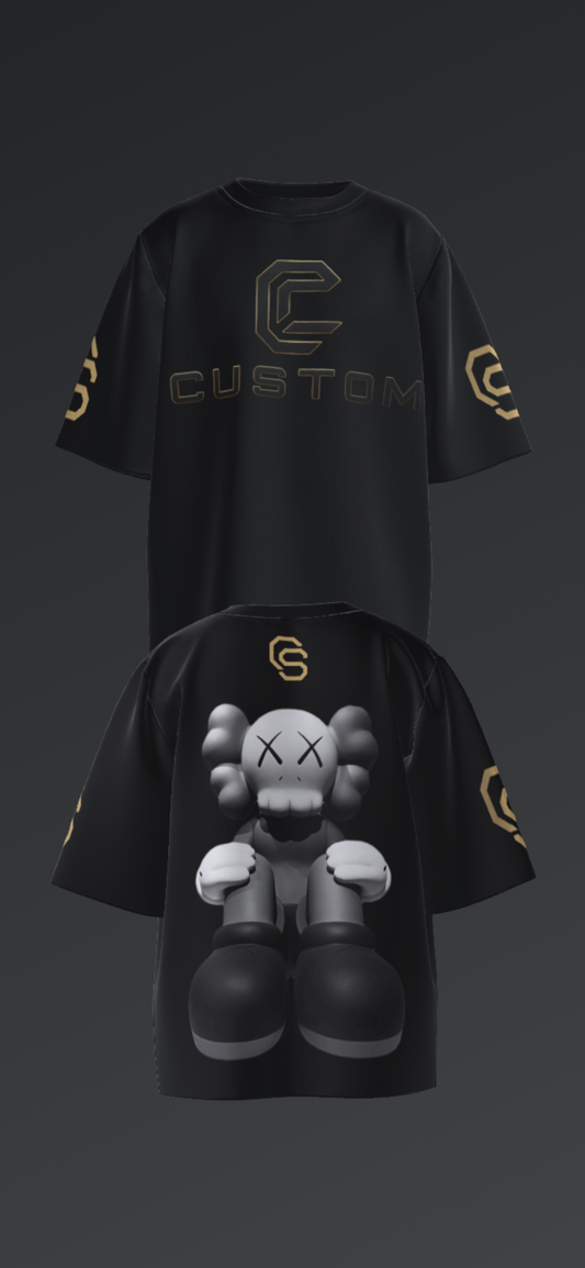 Custom black t-shirt Drop 001