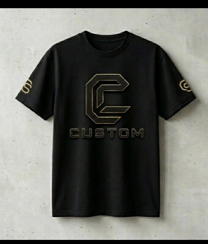 Custom black t-shirt Drop 001